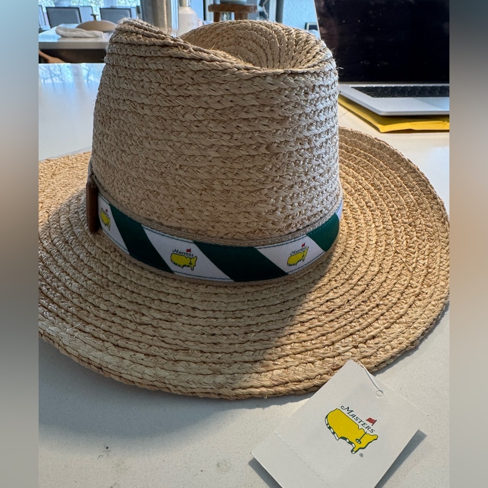 Masters Straw Sun Hat  New never worn medium/large